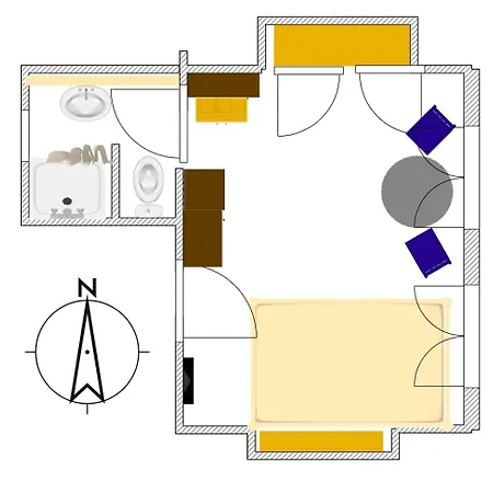 Apartment Kleines Einzelzimmer Mit Meerblick *