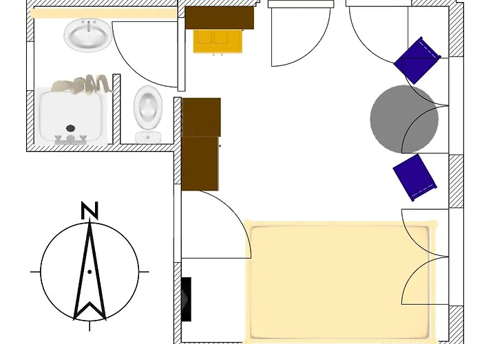 Appartement Kleines Einzelzimmer Mit Meerblick *